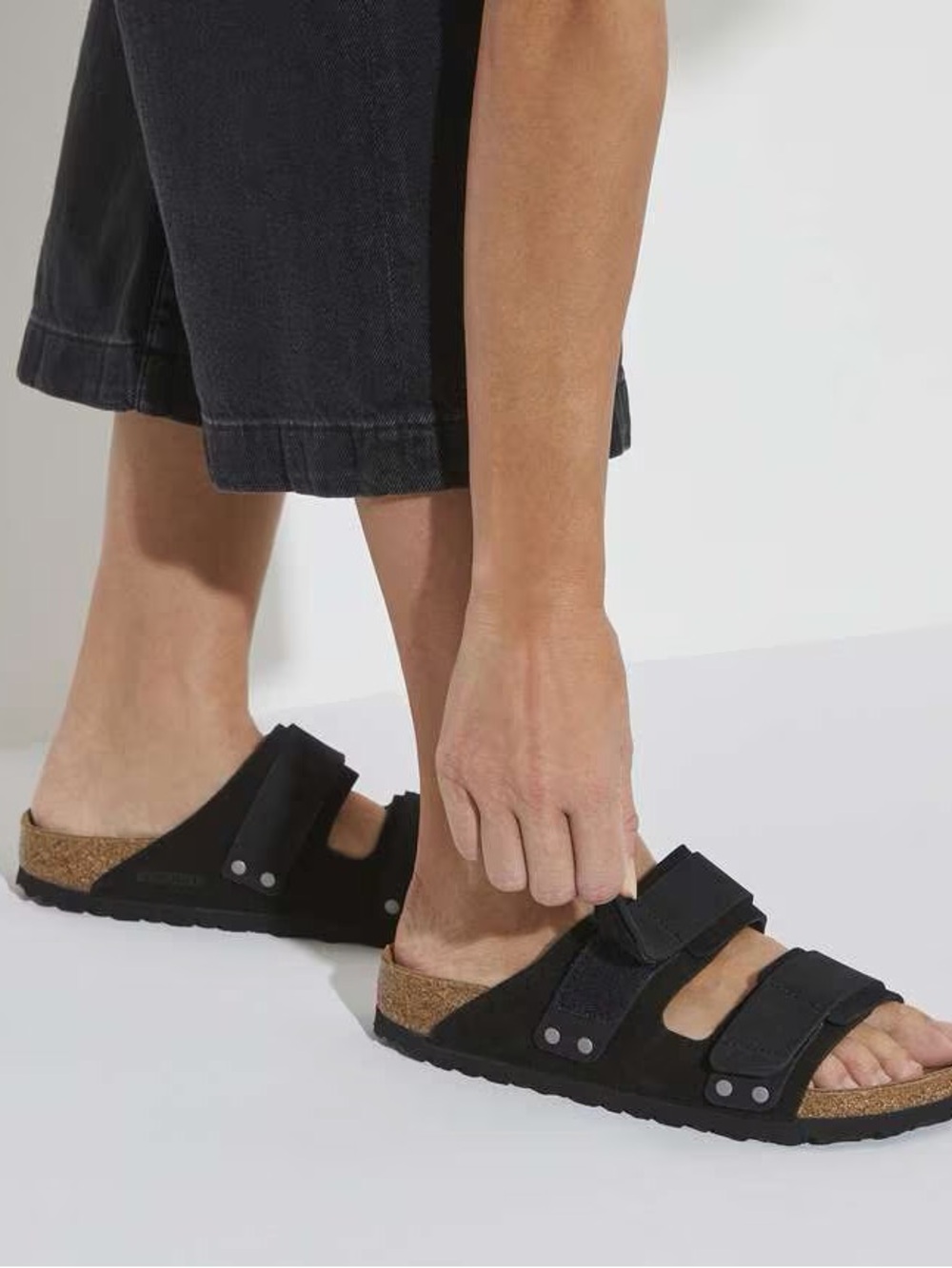 Birkenstock Uji in Black Nubuck